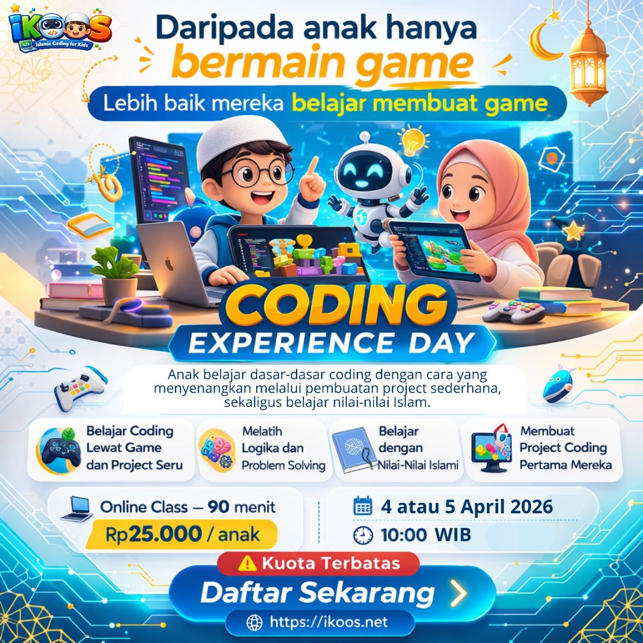 Event kelas coding anak IKOOS